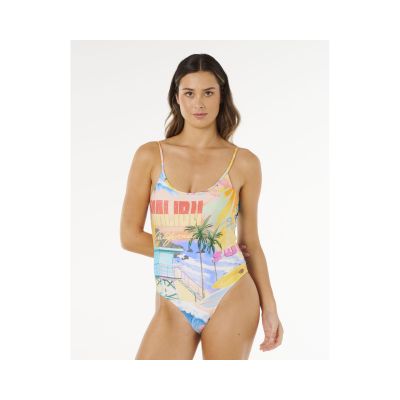 Damen-Badeanzug RIP CURL Hotel Malibu Cheeky, mehrfarbig