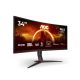 12. AOC Monitor 34"/ CU34G2XP BK 2xHDMI 2xDP 5xUSB