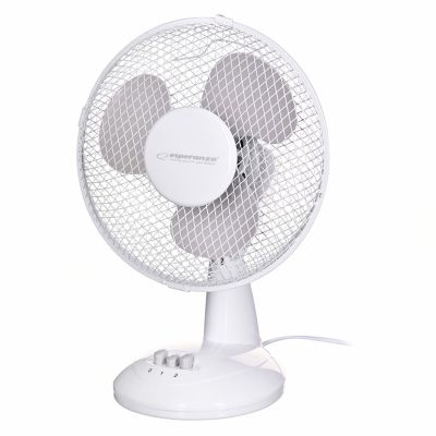 10. Esperanza Zephyr EHF004WE Tischventilator (weiß, grau)