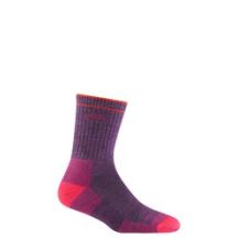Darn Tough Hiker Micro Crew Midweight Damensocken mit Polsterung - Pflaumenmeliert