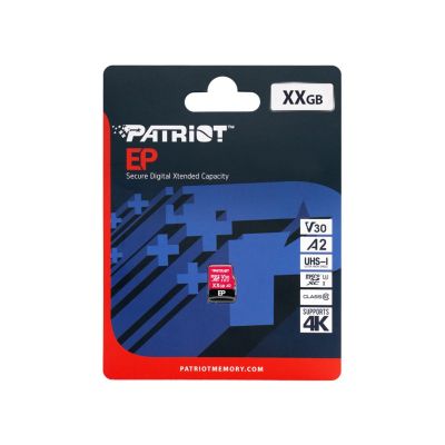 3. Patriot EP Pro A2 Micro SDXC 128GB 90/80 MB/s V30 U3 Class10