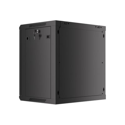 9. Lanberg WF01-6412-00B Wandmontierter Rack-Schrank 19" 12U 600X450 SCHWARZE METALLTÜR (FLACHVERPACKT)