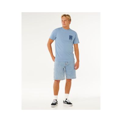4. Herren RIP CURL Keep On Trucking Kurzarm-T-Shirt Blau
