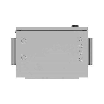 10. Wandregalschrank 10" HERMETISCH IP55 WAND-/STANGENMONTAGE 320X220X400 GRAU LANBERG (MONTIERT)