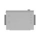 10. Wandregalschrank 10" HERMETISCH IP55 WAND-/STANGENMONTAGE 320X220X400 GRAU LANBERG (MONTIERT)