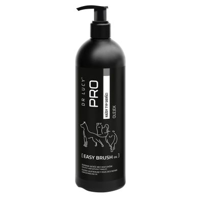 2. DR. LUCY - PRO EASY BRUSH OIL 0,5 L - ÖL ZUR LEICHTEREN ENTKÄMMUNG (MIT AUSSPÜLEN) DES HUNDEFELLS