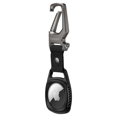 6. Spigen Rugged Armor Hülle für Apple AirTag – mattschwarz