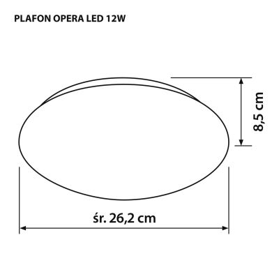 3. Moderne LED-Deckenleuchte Activejet OPERA 12W