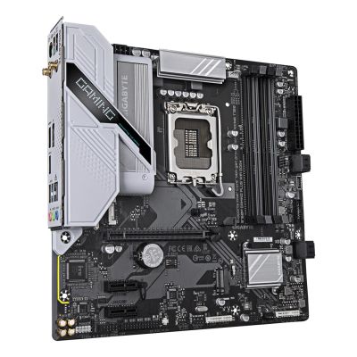 3. Gigabyte B760M GAMING PLUS WIFI DDR4 Mainboard (Version 1.0) | Intel Prozessorfamilie | LGA1700 Prozessorsockel | DDR4-Speicher | Unterstützte Festplattenschnittstellen: SATA, M.2 | Anzahl SATA-Anschlüsse: 4