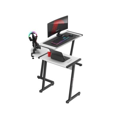 28. Huzaro Hero 6.0 Weißer Gaming-Schreibtisch