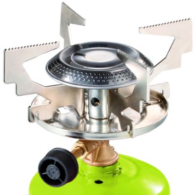 3. Gas-Touristenkocher mit durchstochenen Gaskartuschen FOCUS 1,4 kW