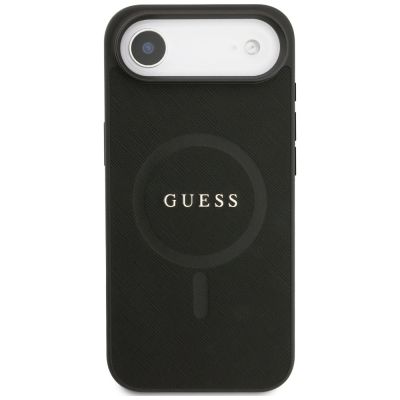 3. Guess Saffiano Classic Logo MagSafe Hülle für iPhone Air - Schwarz