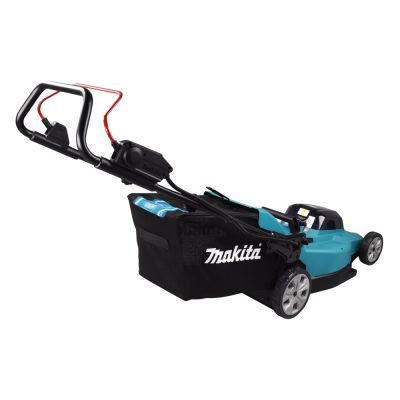 5. Makita DLM480Z Akku-Rasenmäher (Schiebemäher) Schwarz, Türkis