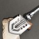 9. Wozinsky WSS-211 Überlebens- und Bushcraft-Schaufel, Multifunktionsmesser, Brecheisen, Feuersteinpfeife, Harpune, 21-in-1 - grau