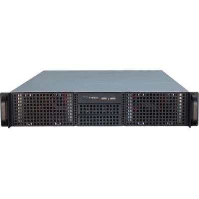 3. Inter-Tech 2U-20255 Rack Schwarz, Edelstahl