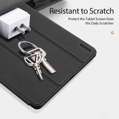 5. Dux Ducis Domo Flip- und Smart-Sleep-Hülle für Samsung Galaxy Tab S9 – Schwarz