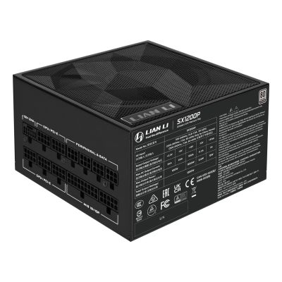 6. Lian Li SX1200P Netzteilmodul 1200 W 20+4 Pin ATX Schwarz