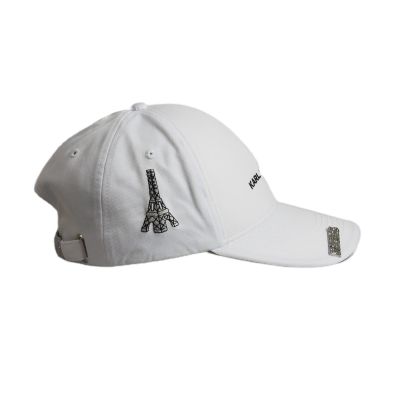 3. Karl Lagerfeld Paris Strapback-Cap, weiß - L5WH7947-wht