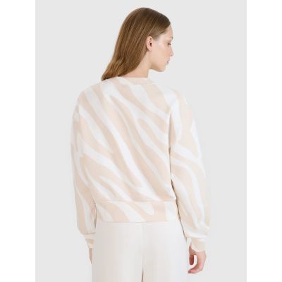 5. Damen-Sweatshirt ohne Reißverschluss und Kapuze 4F 4FWSS25TSWSF1579-11A