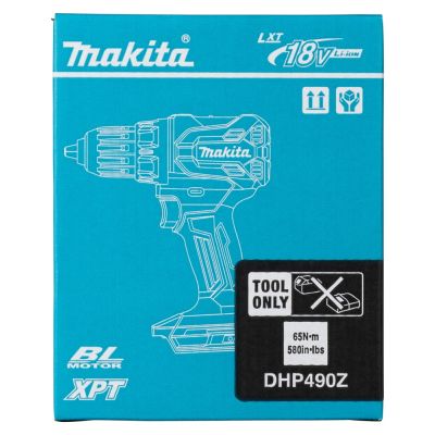 8. Makita DHP490Z Akku-Schrauber/Schlagschrauber 1900 U/min Blau, Schwarz