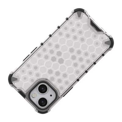 7. Honeycomb Handyhülle Schutzhülle mit TPU Rahmen für iPhone 13 mini blau