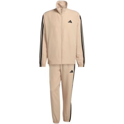 10. Herren adidas Sportswear Basic 3-Streifen Woven Trainingsanzug Beige JX3149