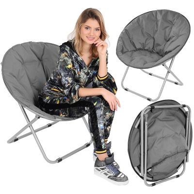 11. MOON CAMPINGSTUHL 82x68x79CM DUNKELGRAU ENERO CAMP