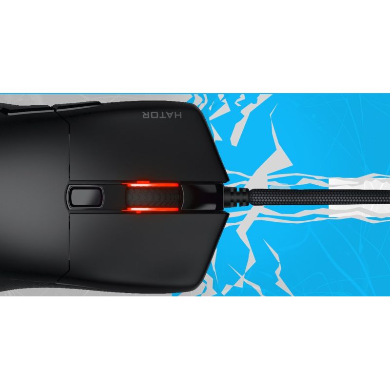 11. HATOR Pulsar 3 Kabellose Gaming-Maus, beidhändig bedienbar, Funkfernbedienung + Bluetooth + USB Typ-C, optisch, 12000 DPI
