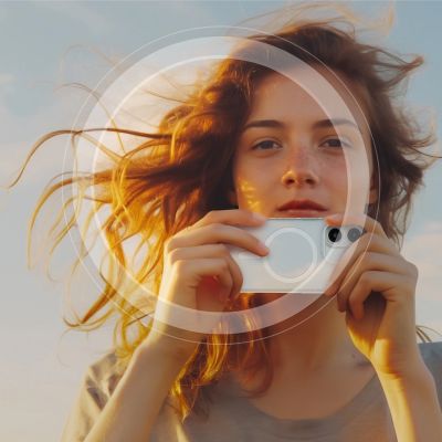 5. AmazingThing AR Aluminium 2 Linsenglas mit Kameralinsenrahmen für iPhone 16 / 16 Plus - Weiß