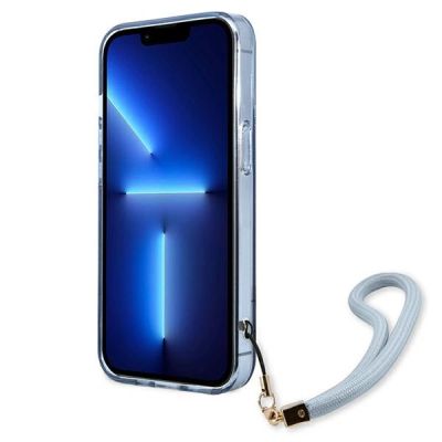 5. Guess GUHCP13LHTSGSB iPhone 13 Pro / 13 6,1 "blau / blaues Hardcase Translucent Stap