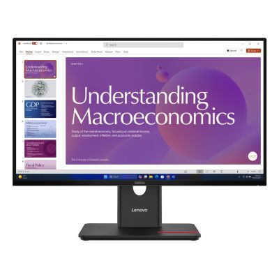 Lenovo ThinkVision T24D-40 Computermonitor, 60,5 cm (23,8 Zoll), 1920 x 1080 Pixel, Full HD LCD, Schwarz
