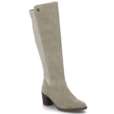 2. Damen-Lederstiefel mit hohem Absatz, gefüttert, beige, Rieker Y2050-60