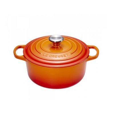 Le Creuset Signature Bräter rund 26 cm rot