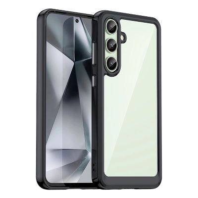 Outer Space Case Silikonhülle mit Gelrahmen für Samsung Galaxy S24 FE – Schwarz