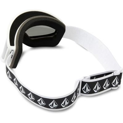 4. Volcom FOOTPRINTS WHITE RERUN/SILVER CHROME Snowboardbrille silber verspiegelt (VG0622316)