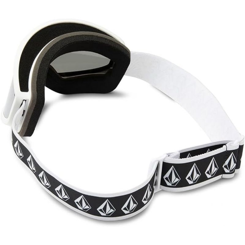 4. Volcom FOOTPRINTS WHITE RERUN/SILVER CHROME Snowboardbrille silber verspiegelt (VG0622316)