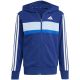 3. adidas Seasonal Essentials Tiberio 3-Streifen French Terry Trainingsanzug für Kinder Marineblau JI6035