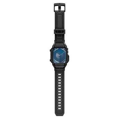 9. Spigen Rugged Armor Hülle für Apple Watch 10 46 mm – Schwarz