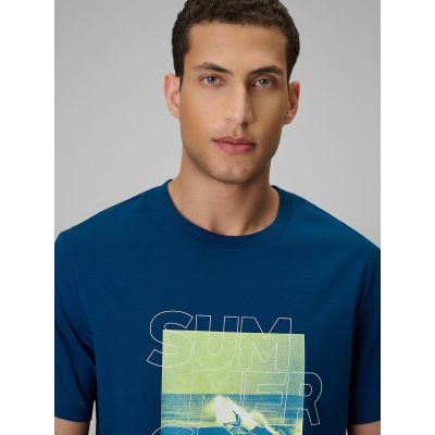 3. Herren-T-Shirt mit Aufdruck, regulär, Größe 4F 4FWSS26TTSHM2783-46S