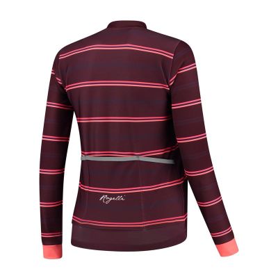 2. Rogelli Damen-Winterjacke STRIPE bordeauxrot M