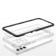 5. Klare 3in1 Hülle für Samsung Galaxy A73 Frame Cover Gel Schwarz