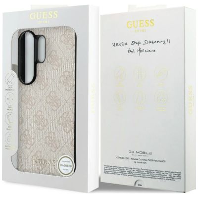 14. Guess 4G Classic Logo Charm MagSafe Hülle für Samsung Galaxy S26 Ultra – Pink