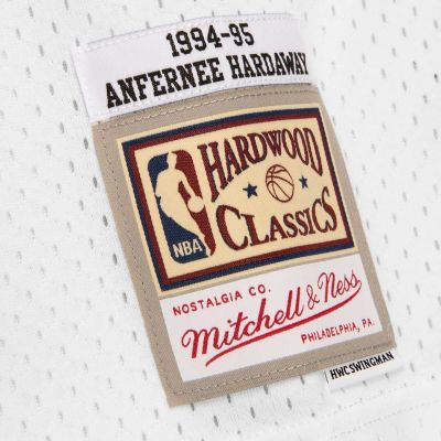 4. Mitchell & Ness Orlando Magic Penny Hardaway 1994-1995 Weiß-Schwarzes Swingman-T-Shirt