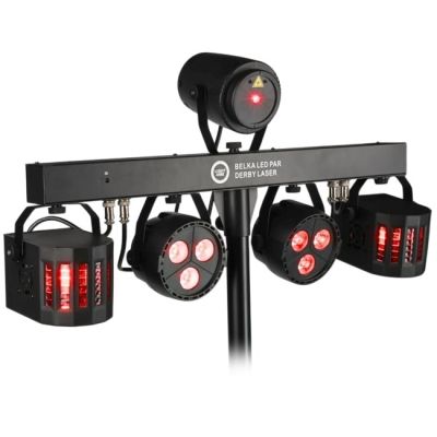 15. LIGHT4ME LED-PAR-DERBY-LASERSCHEIN MIT MEHREREN EFFIZIENTEN