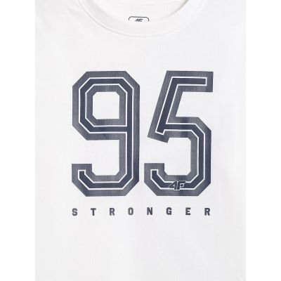 9. Locker geschnittenes Jungen-T-Shirt mit Aufdruck 4F 4FJRSS26TTSHM3786-10S