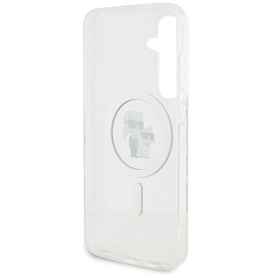 7. Karl Lagerfeld IML Karl&Choupette MagSafe Hülle für Samsung Galaxy S24 – transparent