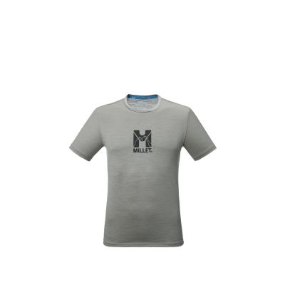 MILLET Ubic Woll-T-Shirt für Herren, grau