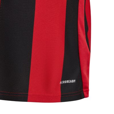 10. adidas Striped 24 Kinder T-Shirt Rot und Schwarz IW2131