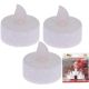22. 3er-Set LED-Teelichter mit Glitzer