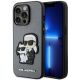 Karl Lagerfeld Saffiano Karl & Choupette Hülle für iPhone 14 Pro 6 - Silber